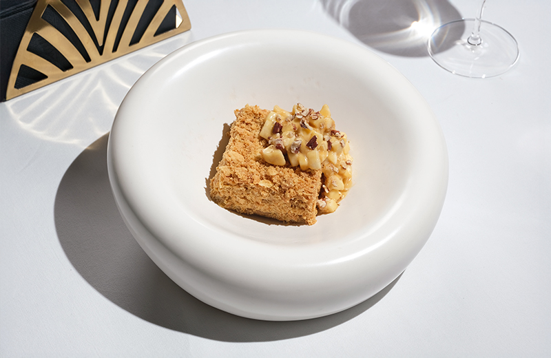 Заказ наполеон с бананом и карамелью