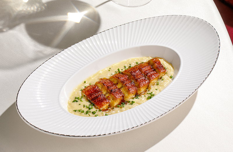 Заказать на дом ризотто с угрём