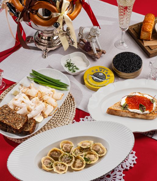 Русская гастрономия в ресторане Cristal