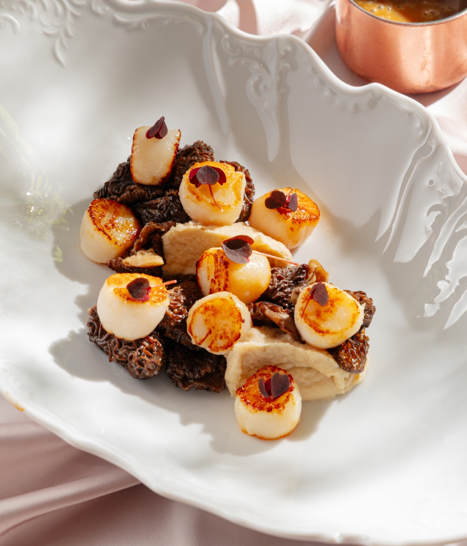 Сезон сморчков в ресторане Cristal