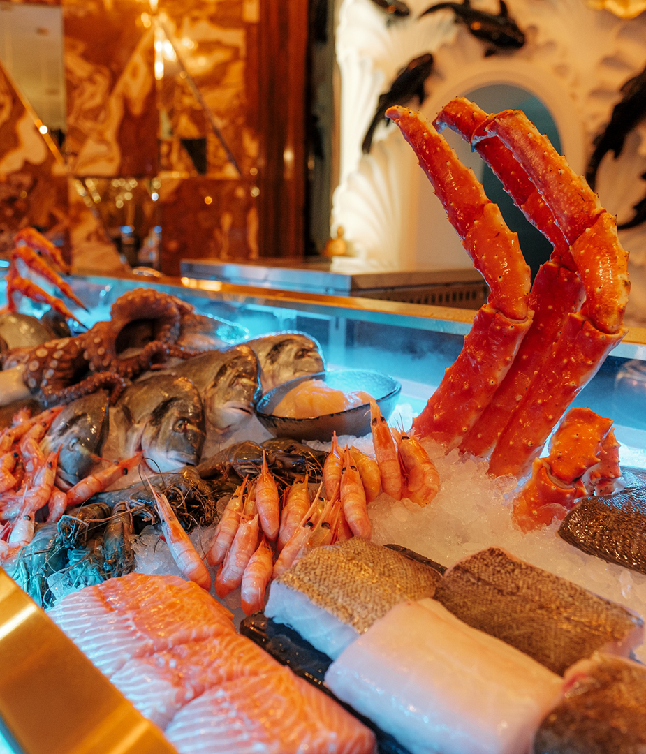 Ресторан морепродуктов в СПб: рыба и морепродукты в меню CRISTAL